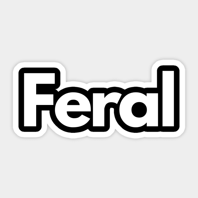 feral Sticker by IJMI